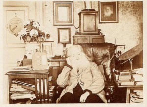 Photograph (Gelatine Print) of Henry Perigal in his Study, by Washington Teasdale and George Smith, April 4, 1897 (Inv. 76721). Henry Perigal was a British stockbroker and amateur mathematician, and a friend of Teasdale.