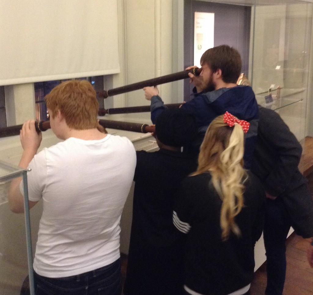 Students receive first-hand experience of the challenges of using early telescopes