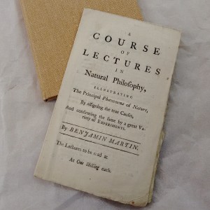 A rare piece of ephemera: Benjamin Martin's lecture syllabus.
