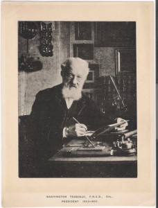Print (Collotype, from a Photograph) of Washington Teasdale at his Desk, c.1897 (Inv. 35156) This is probably a self-portrait of Teasdale.