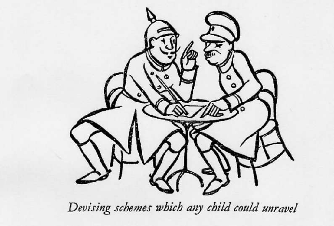 One of the cartoons from War, Wireless and Wrangles (1934)